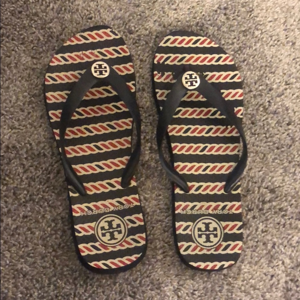 Tory Burch Flip Flops, Size 8